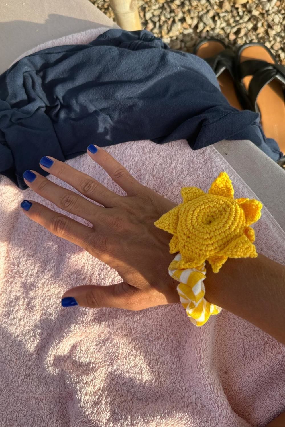 Hand craft crochet Sun
