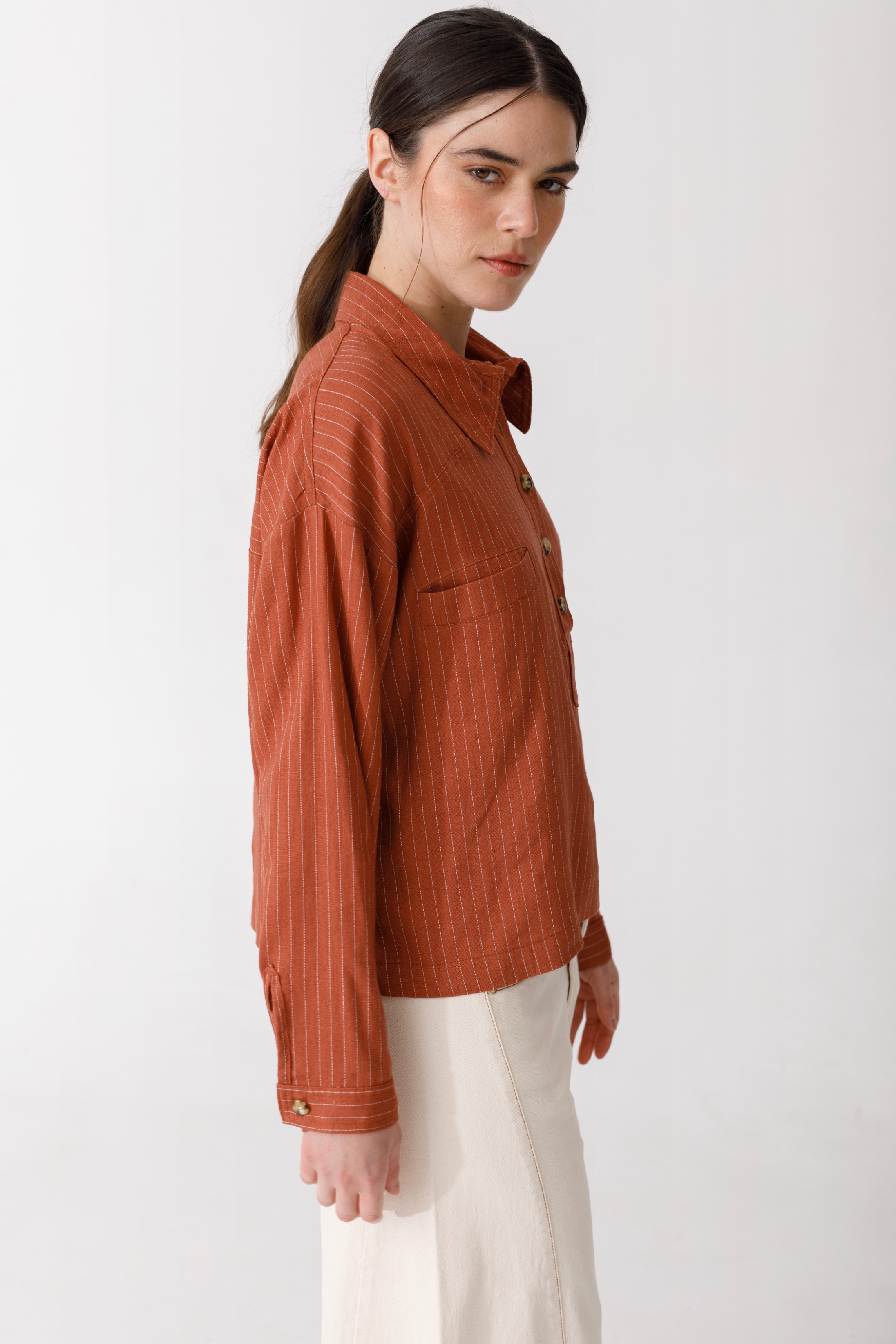 Blusa Polo Linen