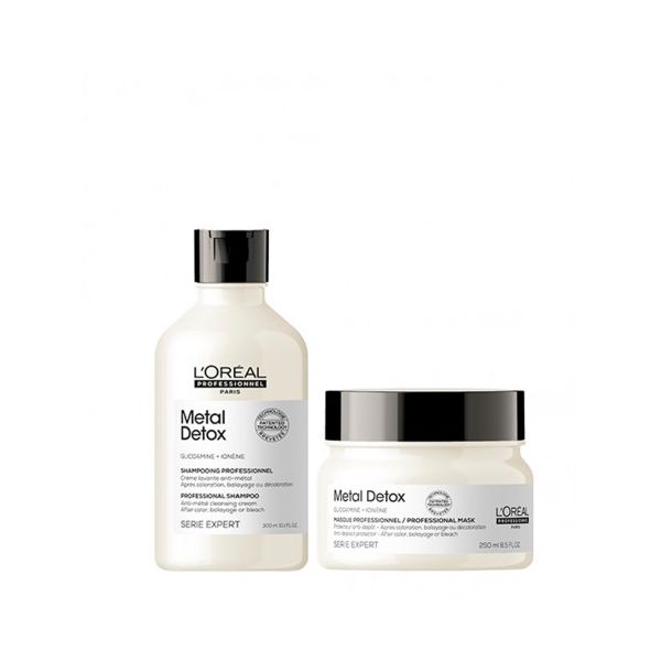 PACK SHAMPOO 300ML+ MASCARA METAL DETOX LOREAL