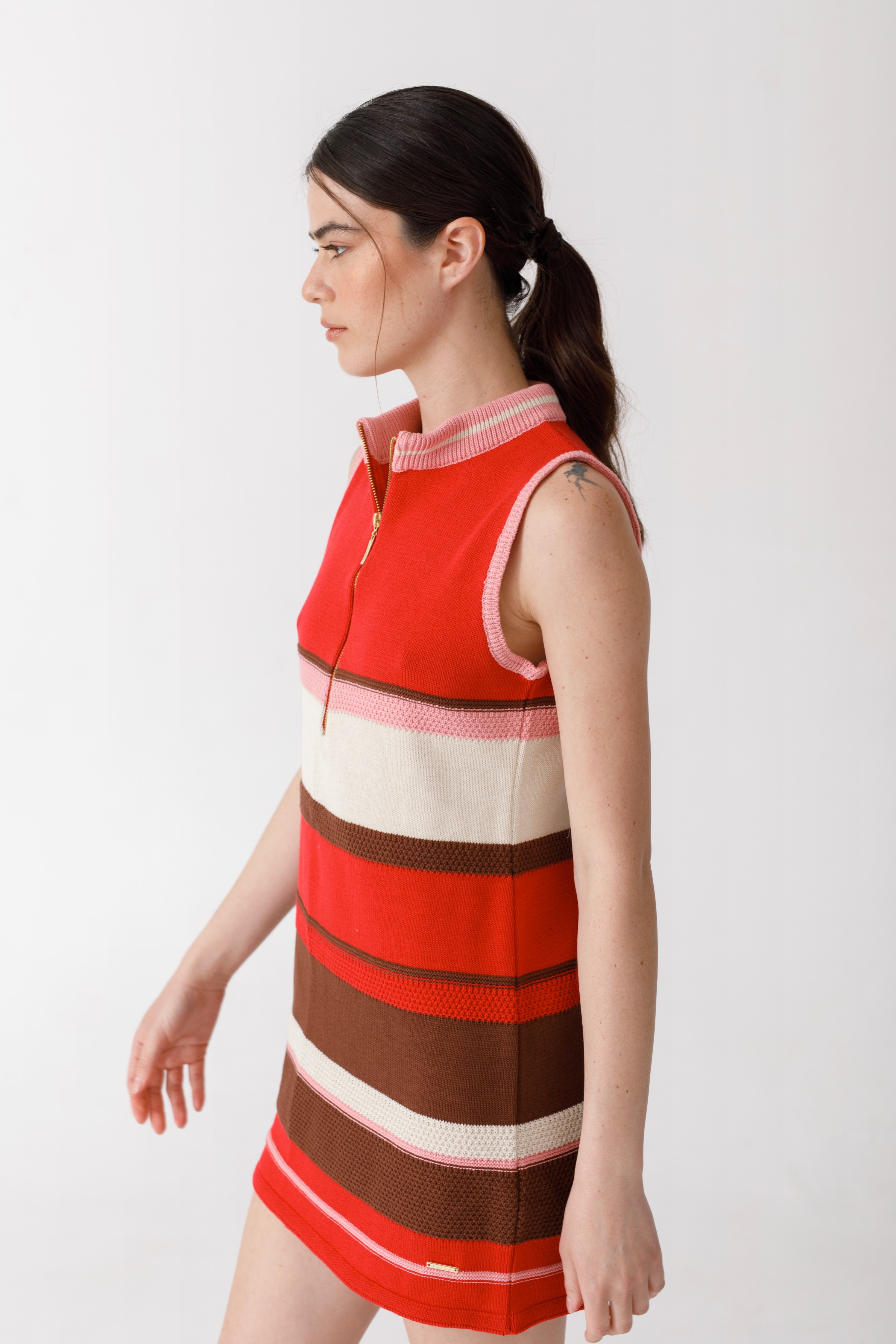 Vestido Zip Knit