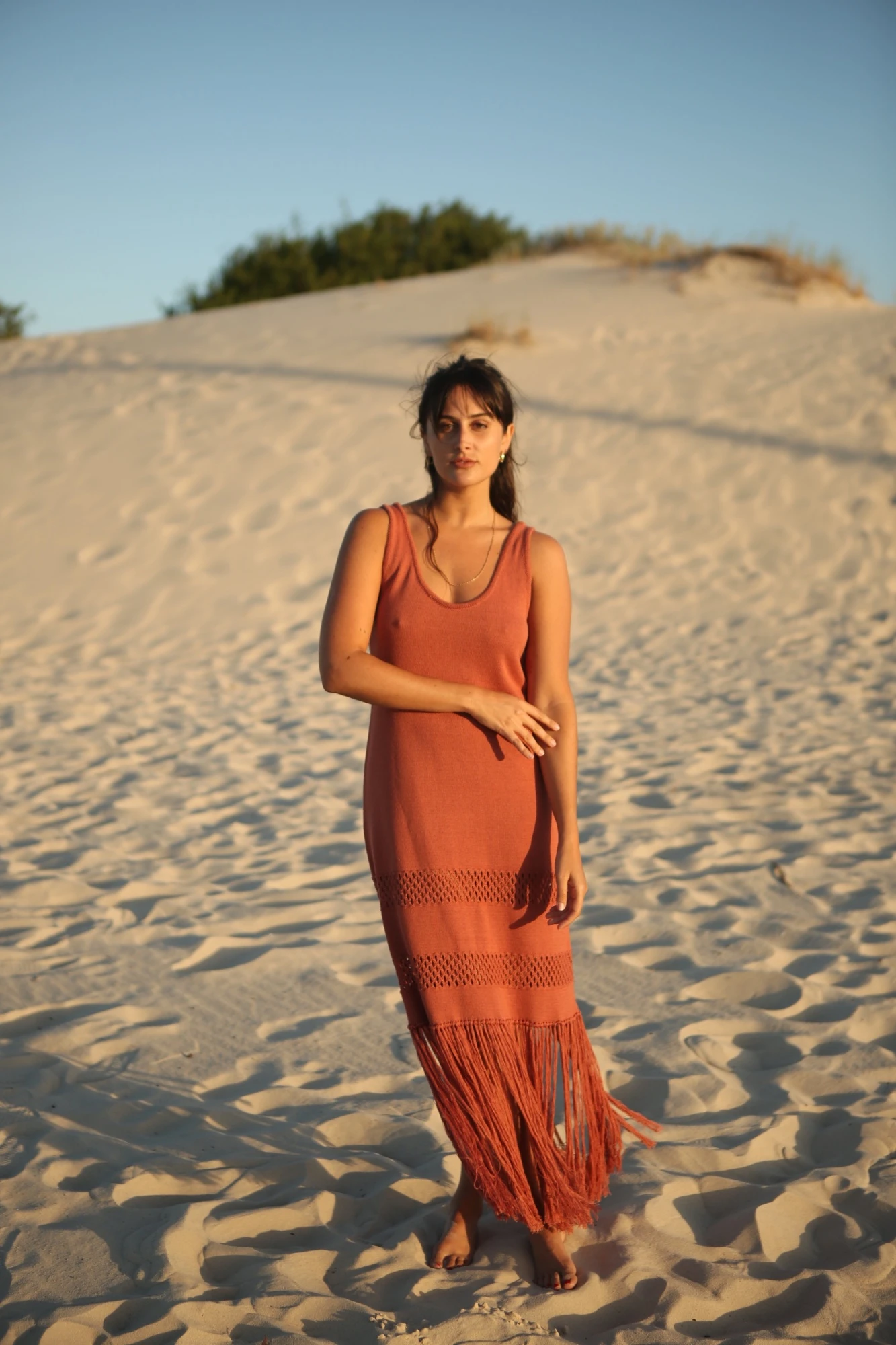 Vestido Flecos