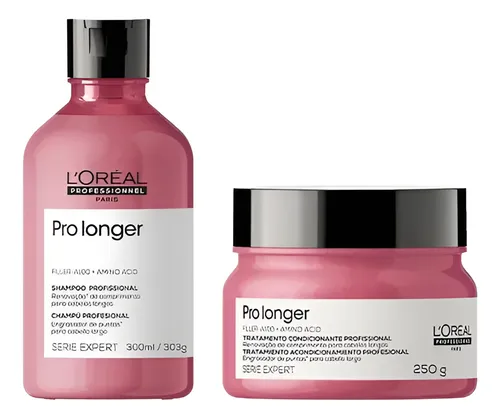Shampoo Pro Longer 300ml y Mascara 250ml loreal