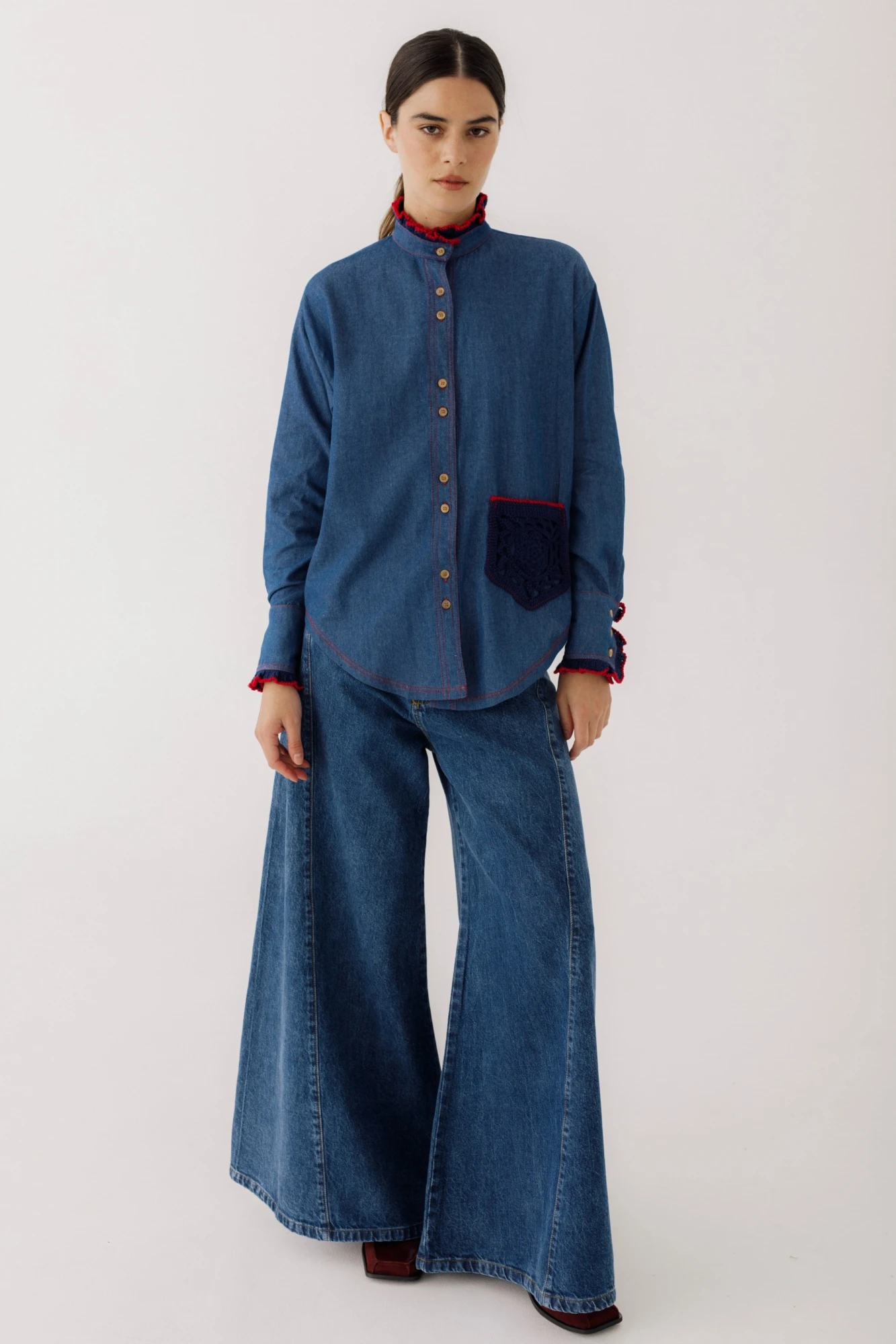 Camisa OTA Jean Crochet