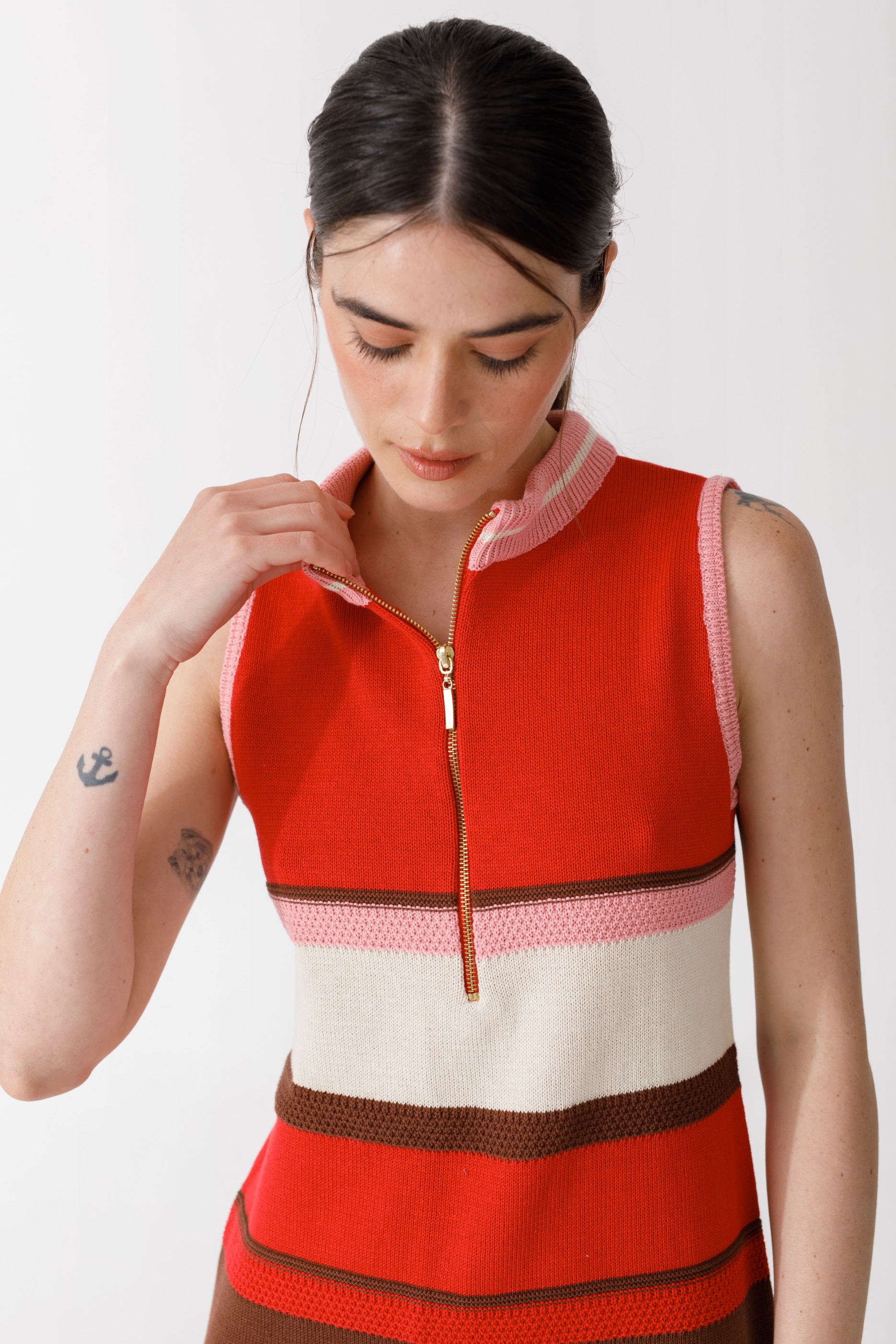 Vestido Zip Knit