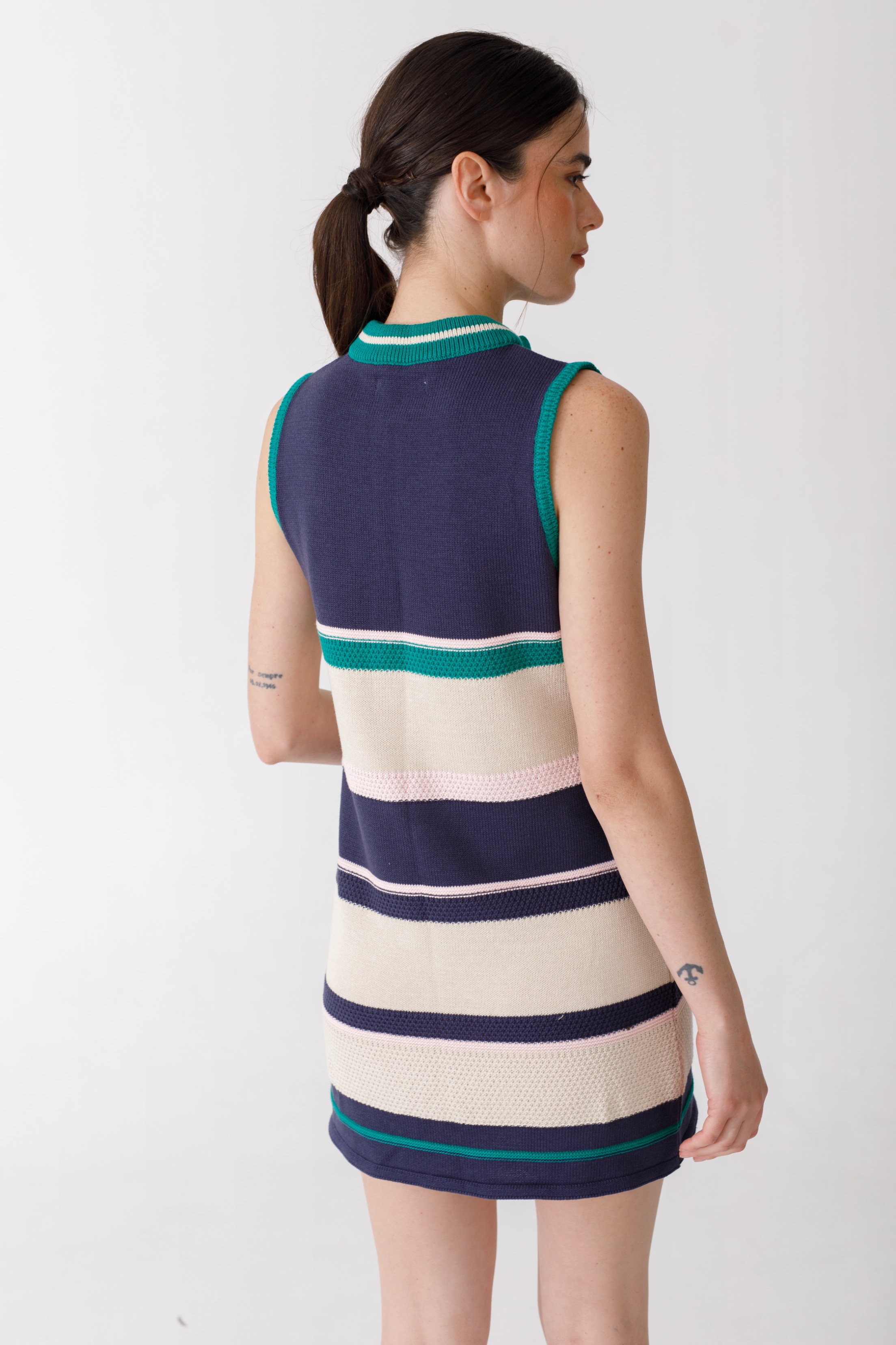 Vestido Zip Knit