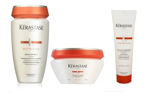 PACK NUTRICION BAIN SATIN RICHE + MASCARA RICHE+ NECTAR TERMIQUE kerastase
