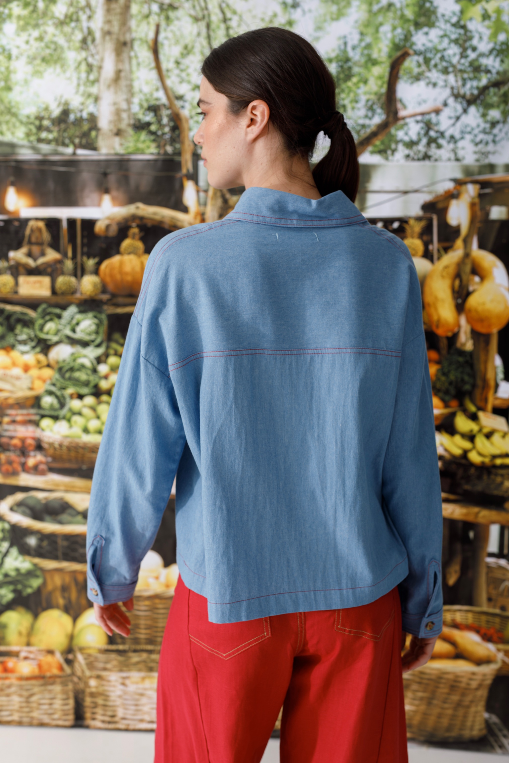 Blusa Polo Denim