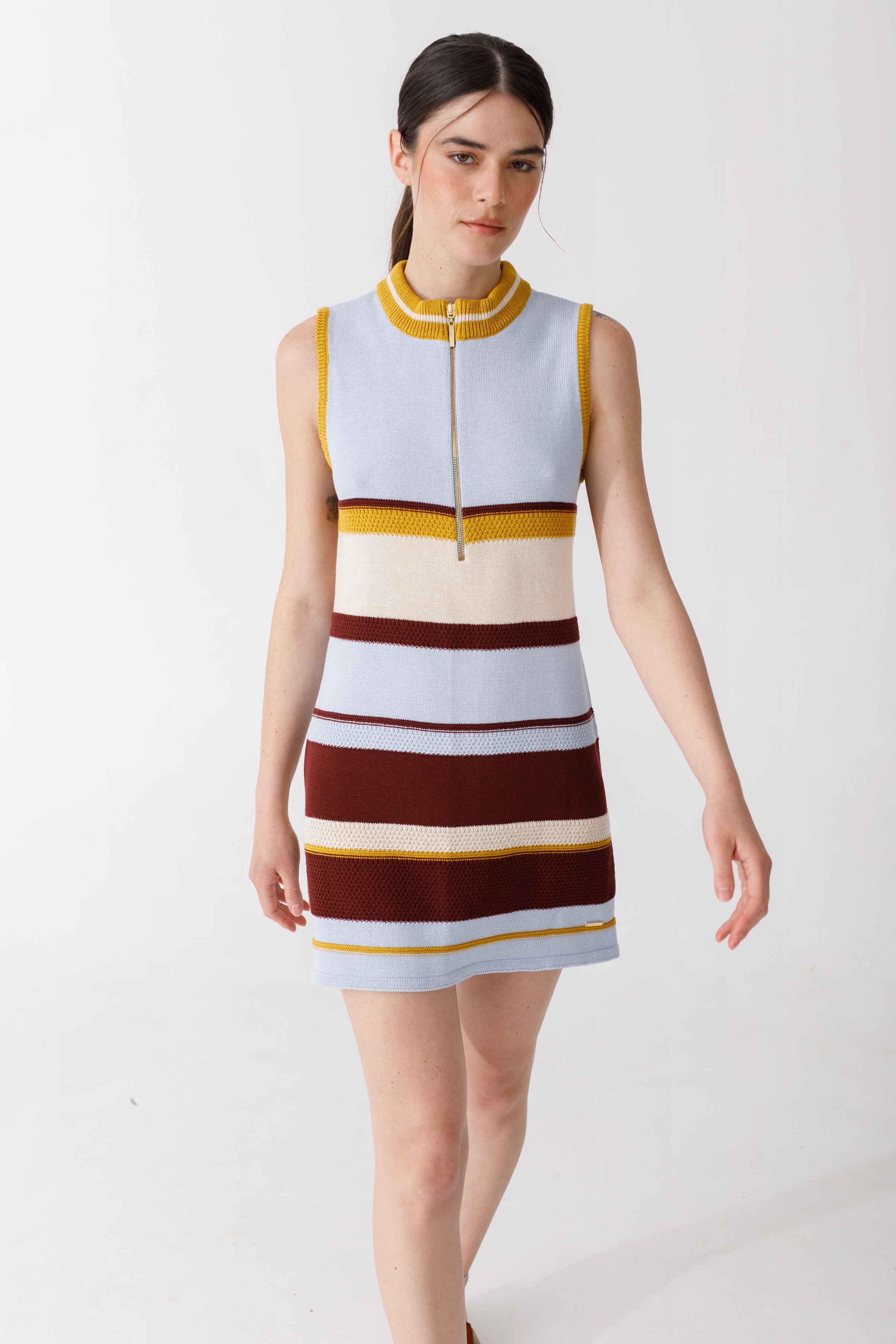 Vestido Zip Knit