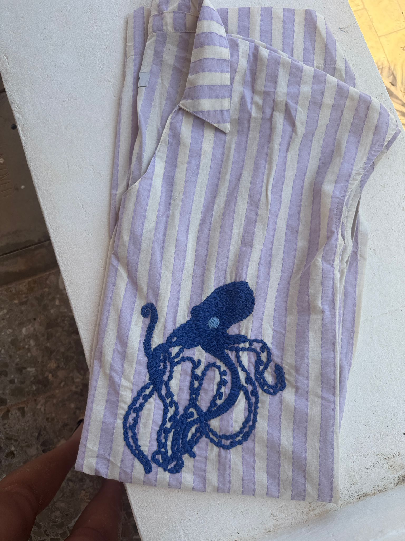 Túnica Bordada Octopus