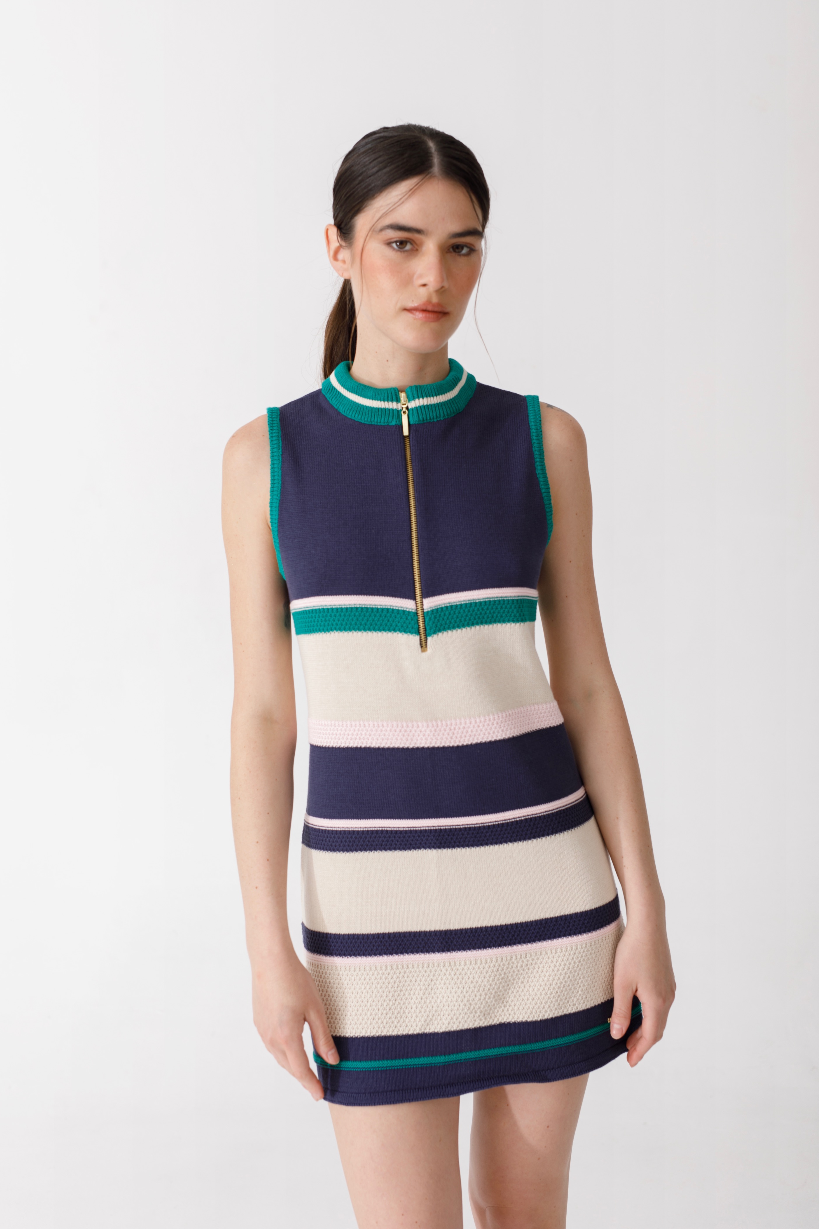 Vestido Zip Knit