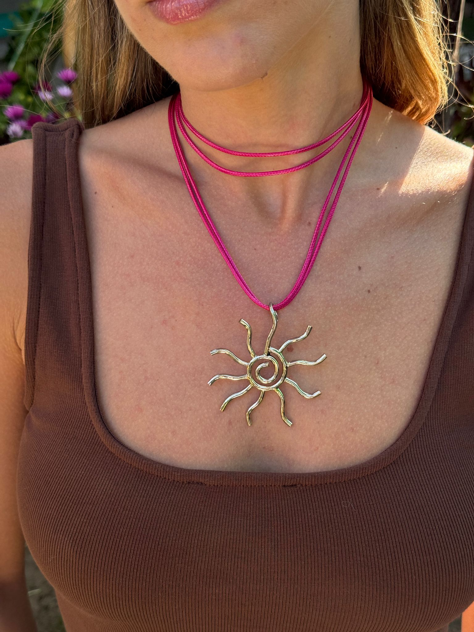 Collar Serpentina plateado
