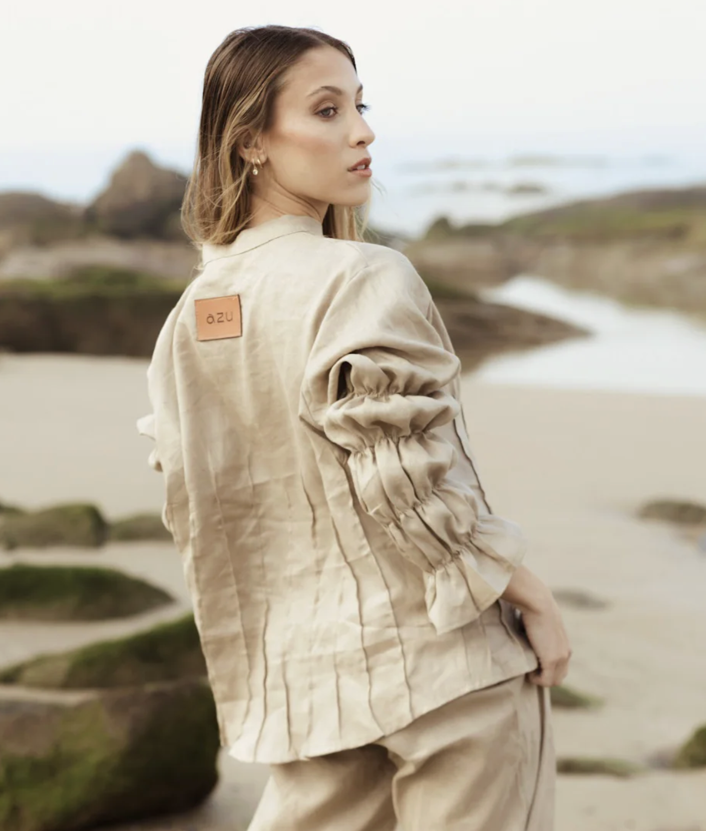 Camisa Silvestre beige