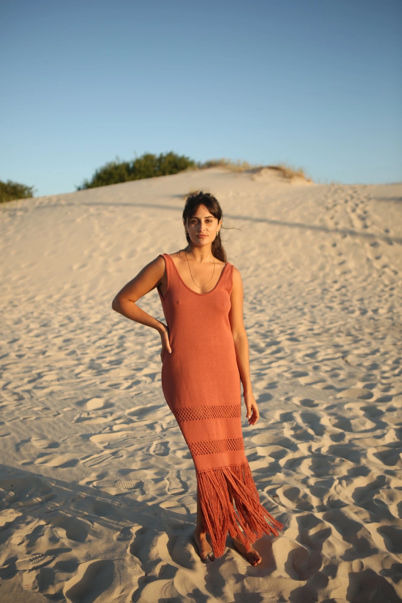 Vestido Flecos