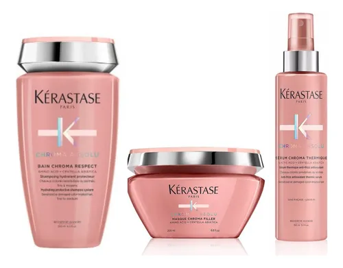 PACK CHROMA BAIN LIMPID + MASCARA+ TERMICO kerastase