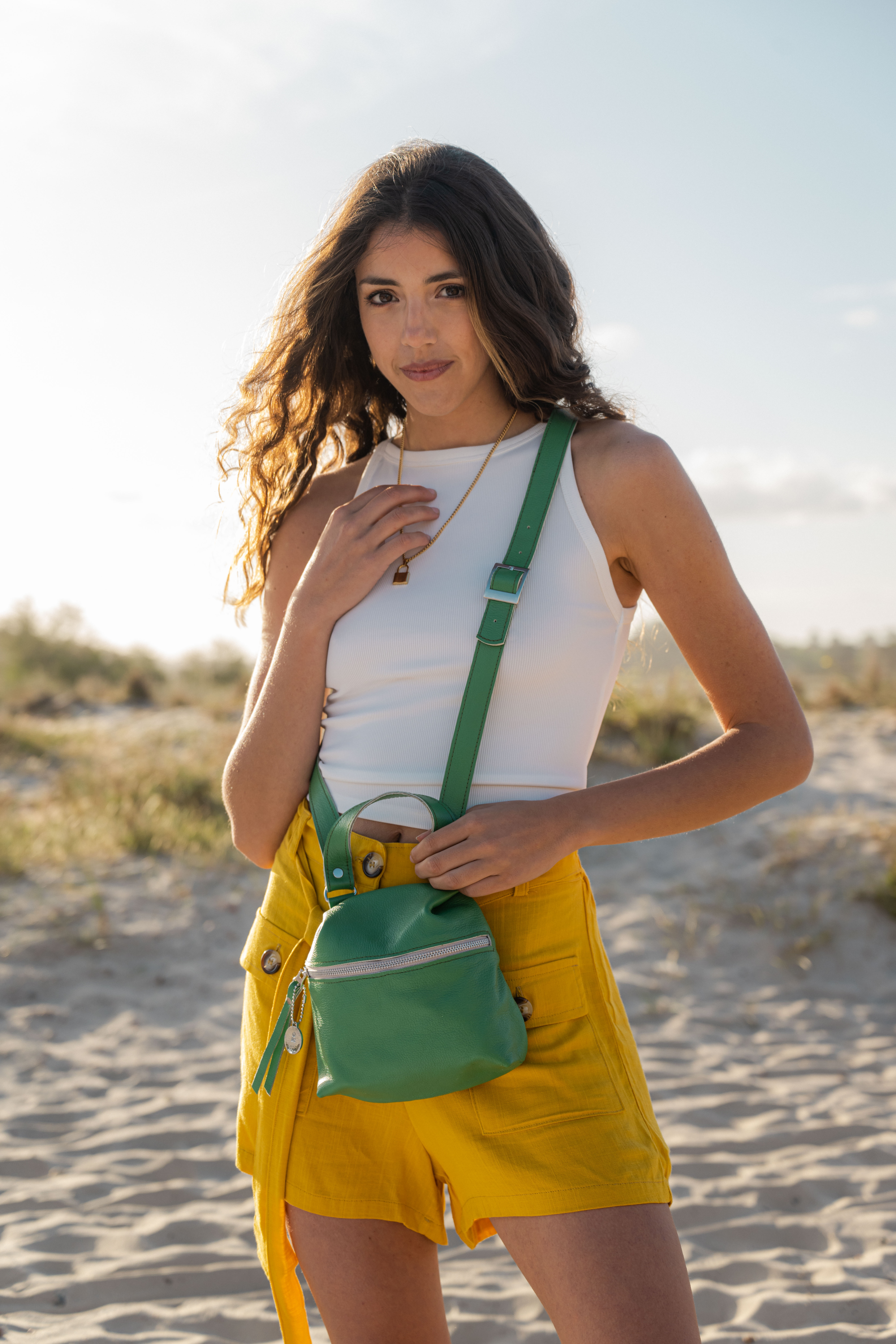 Cartera Anne verde