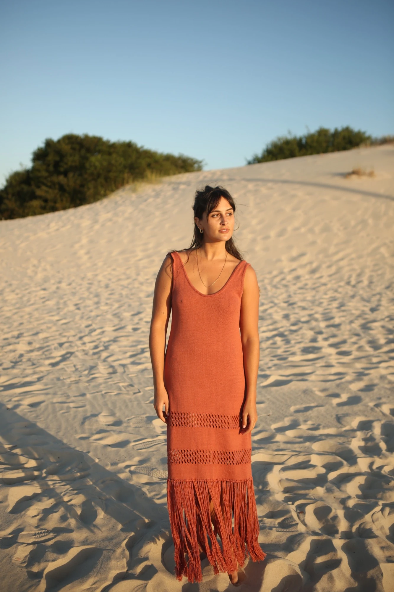 Vestido Flecos