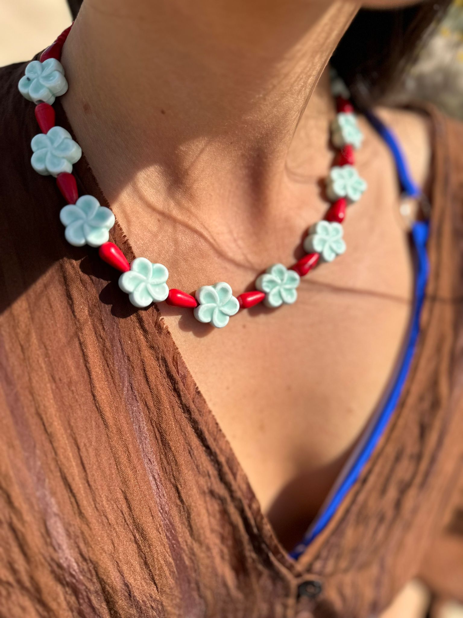 Collar Primavera verde agua n/a