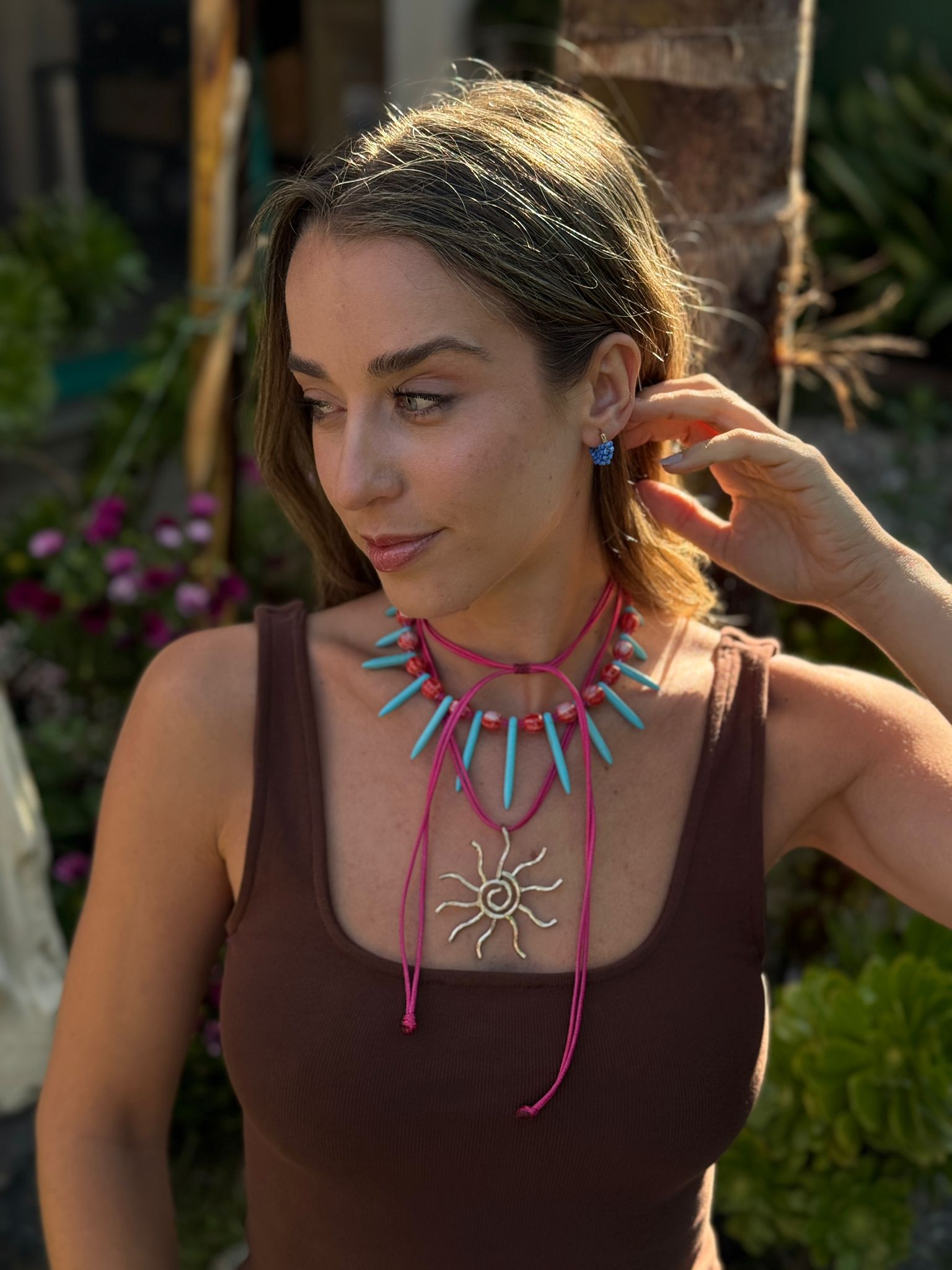 Collar Serpentina plateado