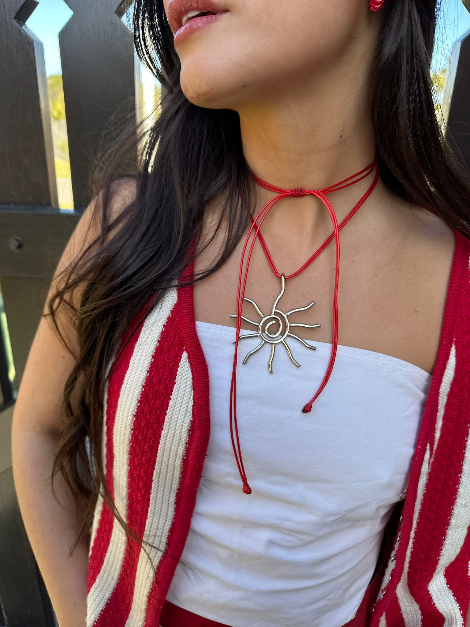 Collar Serpentina plateado