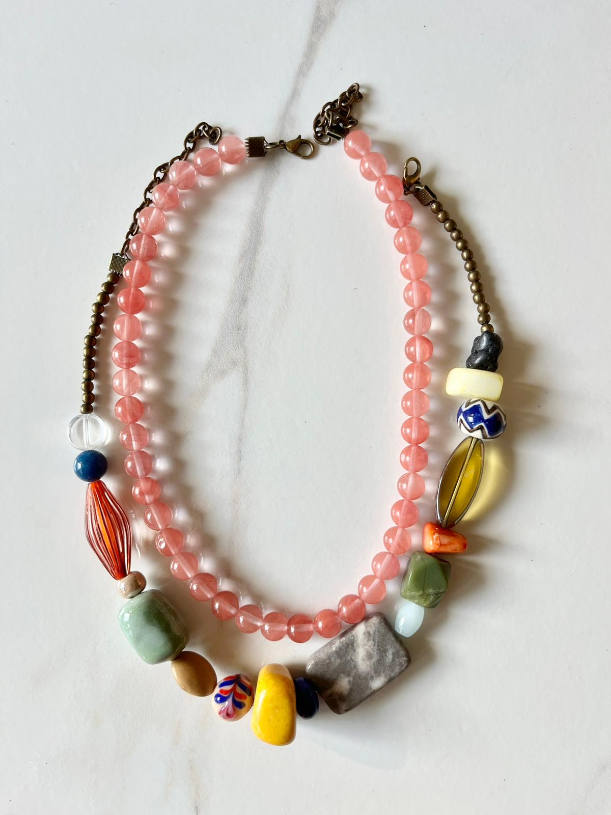 Collar Piedra Cherry