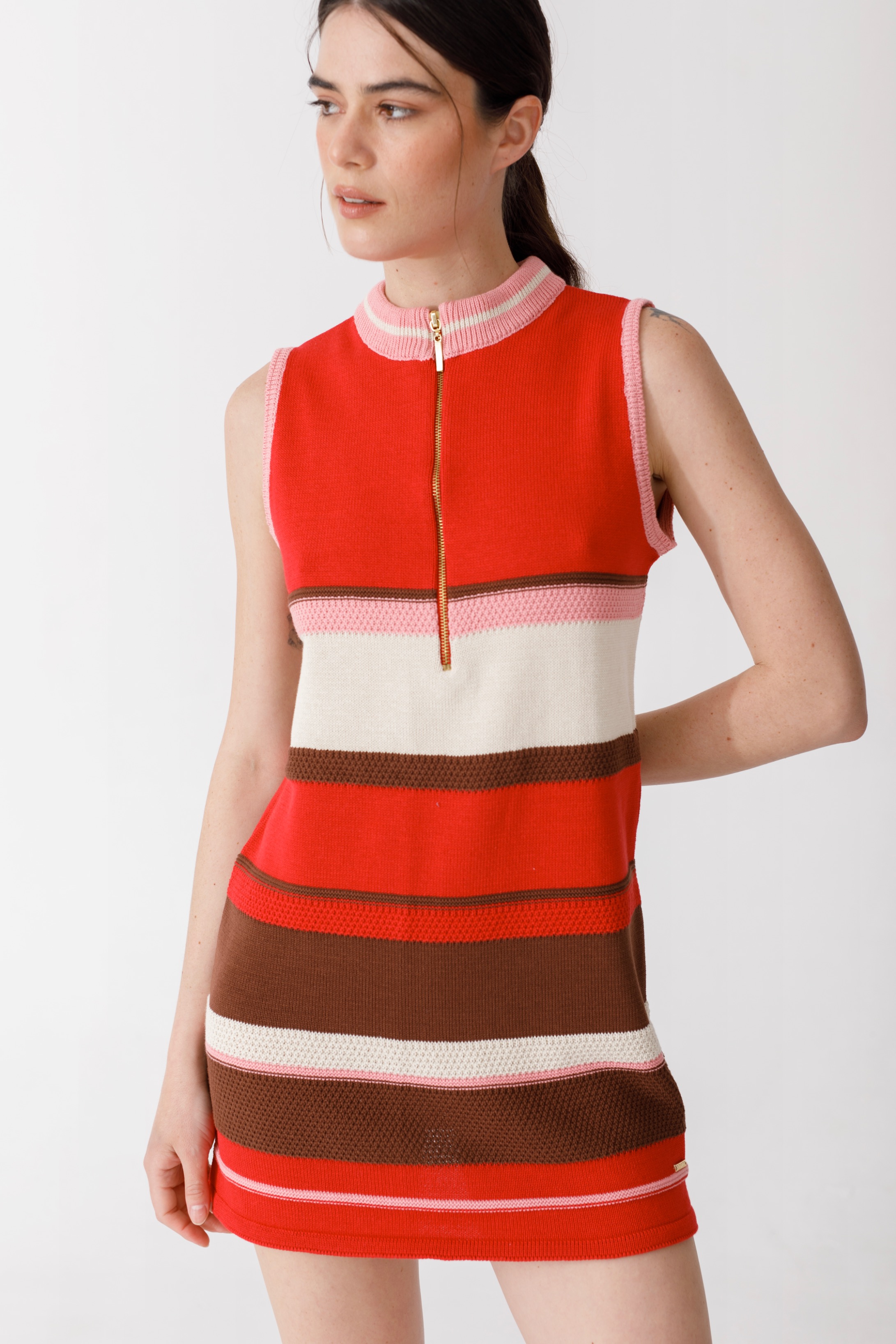 Vestido Zip Knit