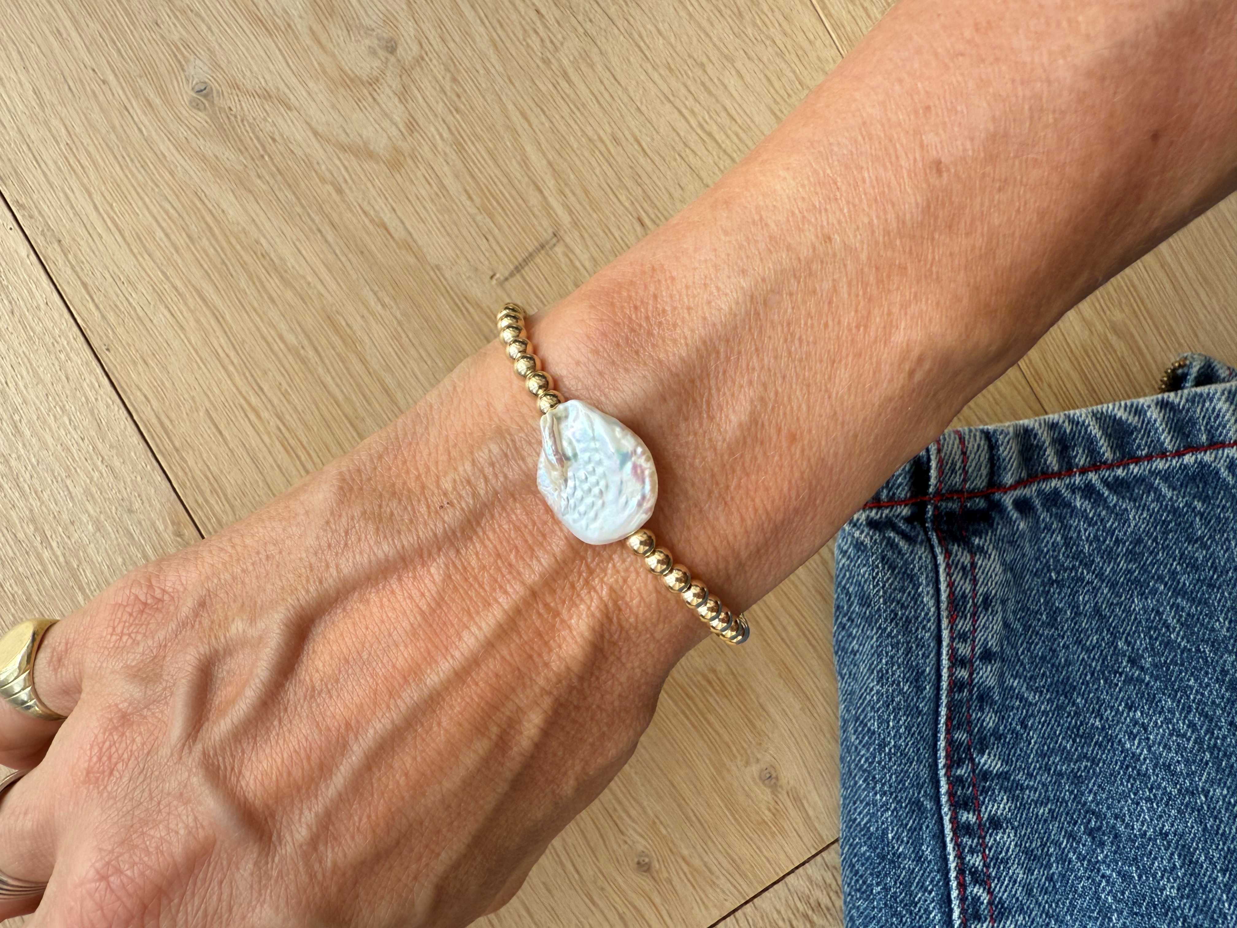 Pulsera Perla de Rio Goldfilled
