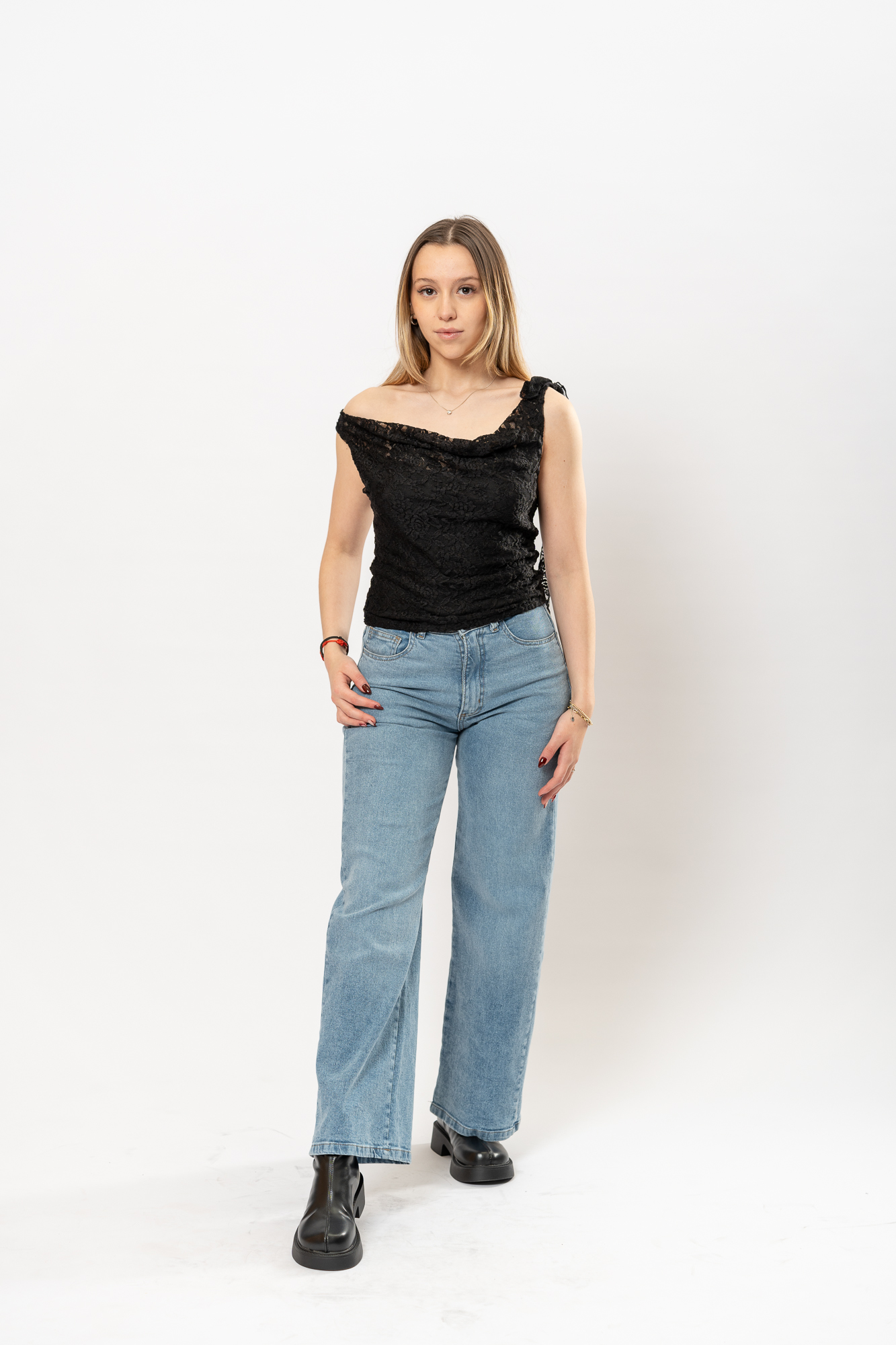 Jean wide leg mint