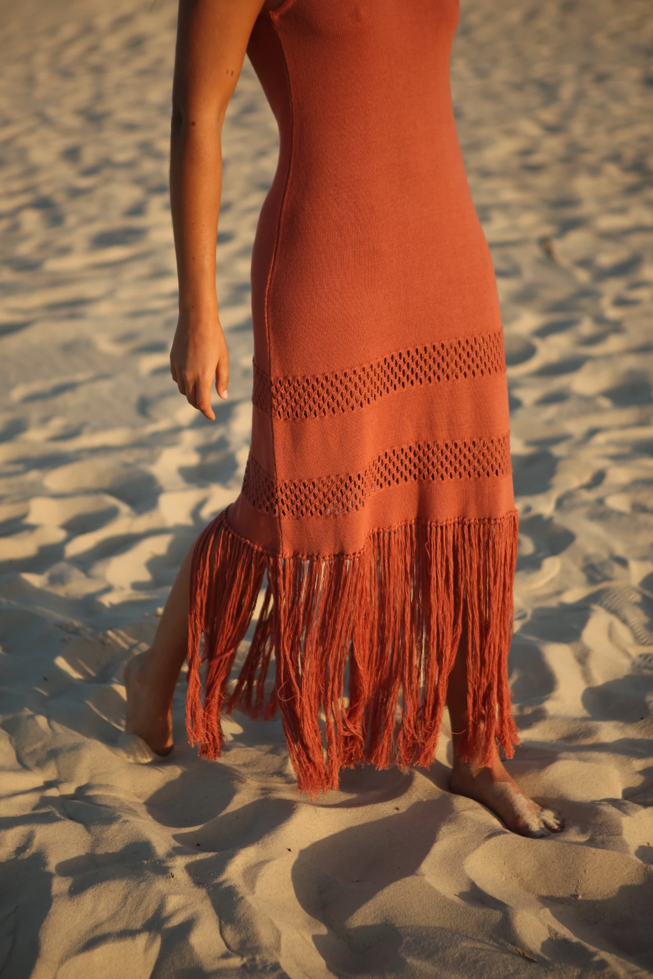 Vestido Flecos