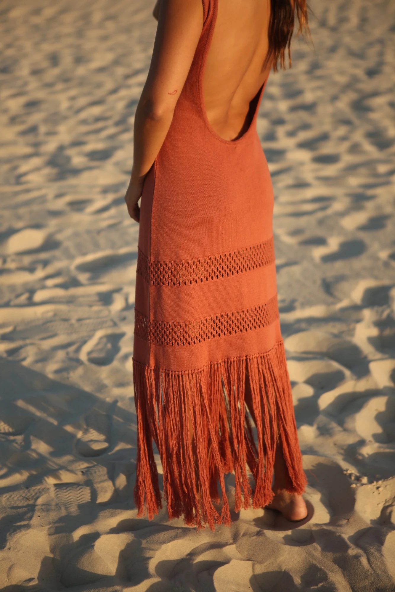 Vestido Flecos