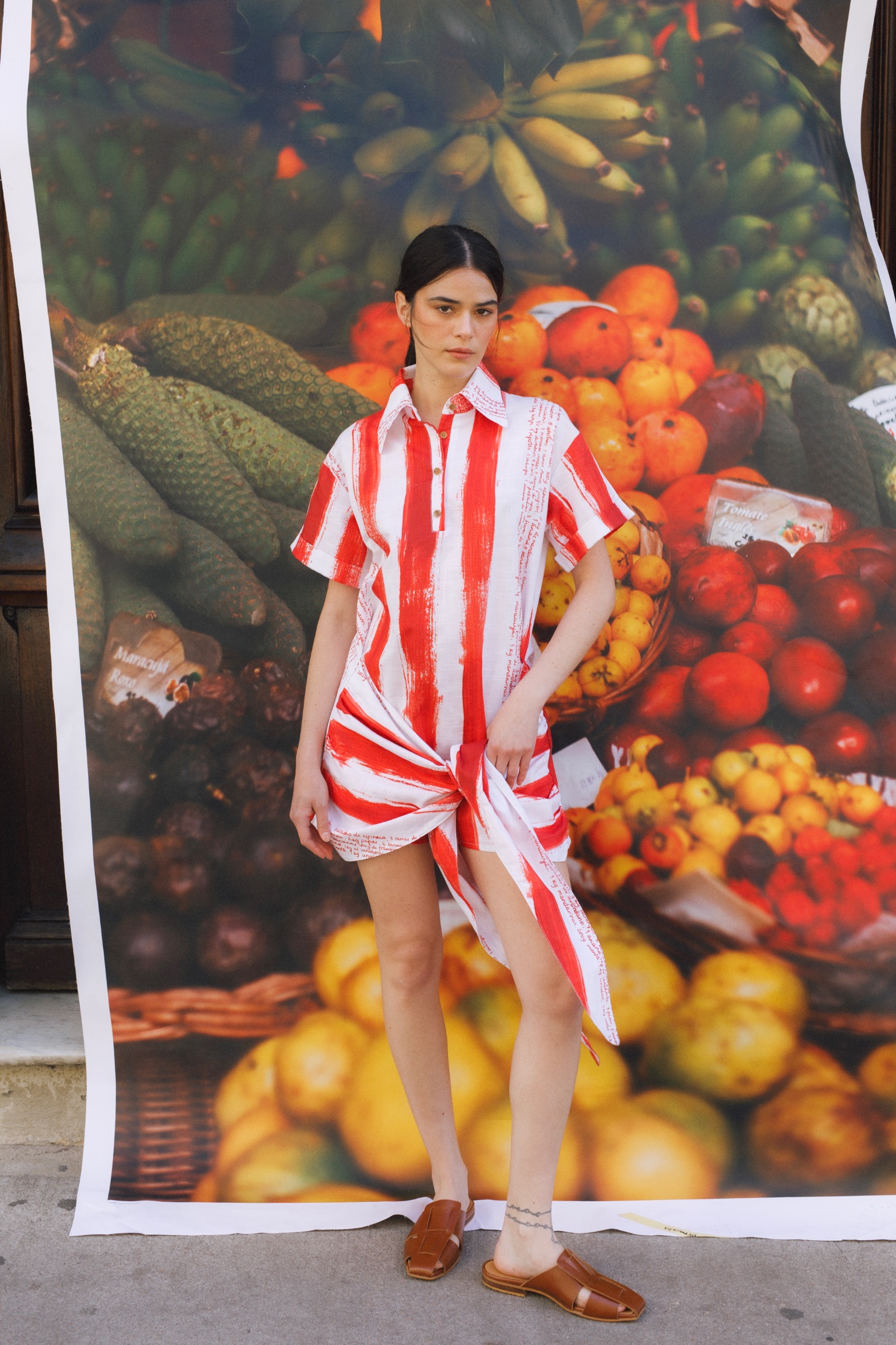Vestido Kiwi Print
